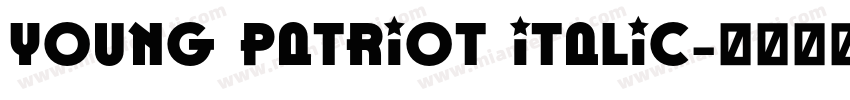 Young Patriot Italic字体转换